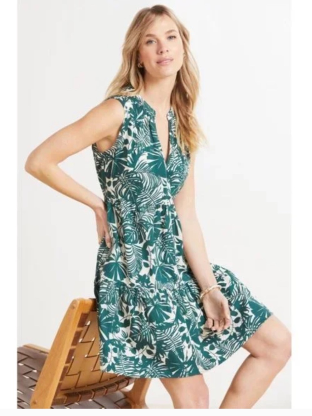 Sundry for Evereve Sz 1/Small The Everyday Dress Trekking Green